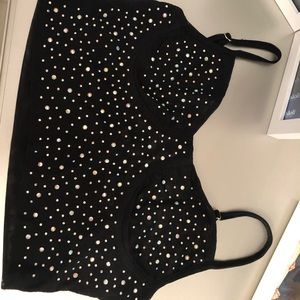 Lauras boutique sparkly crop tank